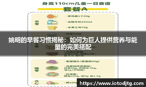 姚明的早餐习惯揭秘：如何为巨人提供营养与能量的完美搭配